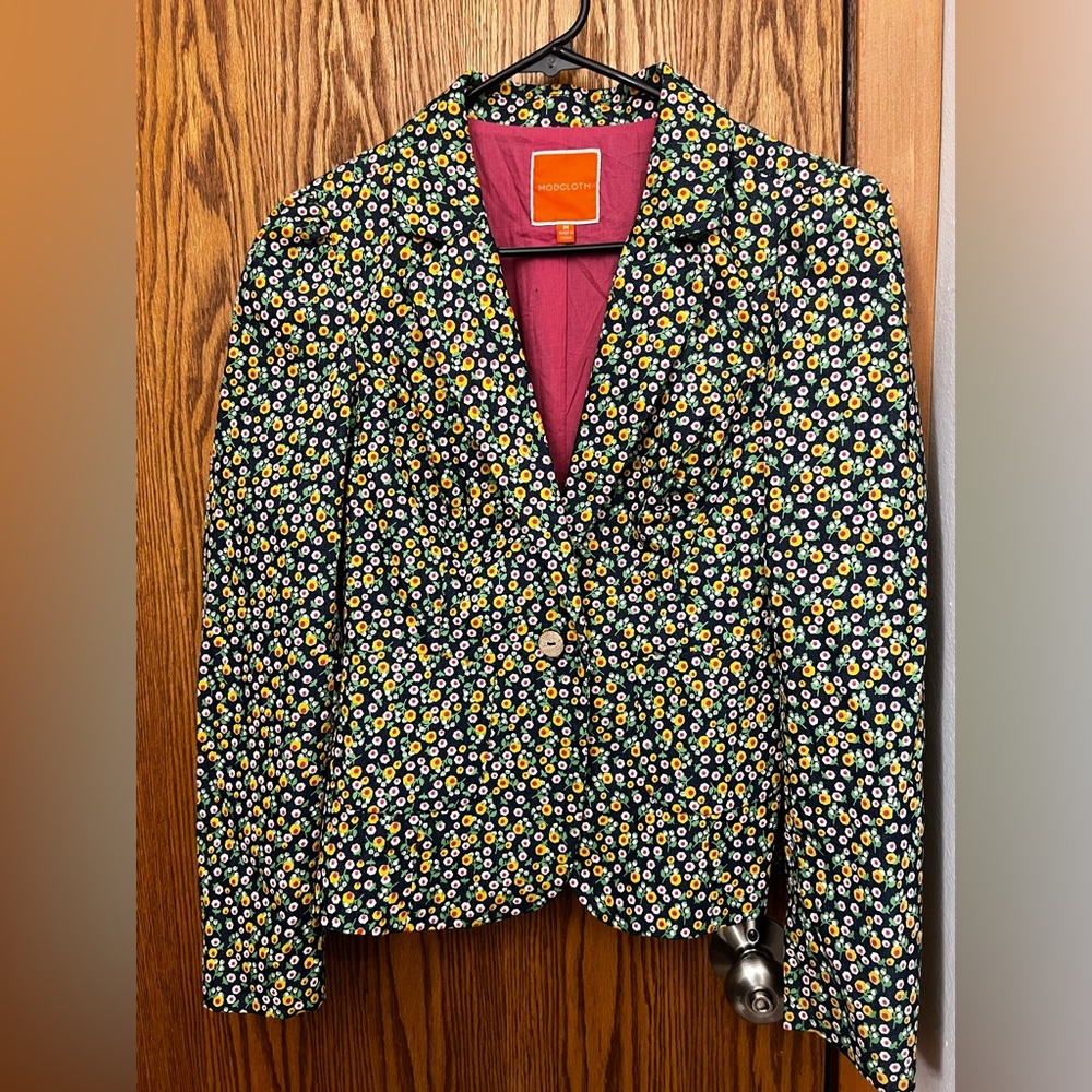 ModCloth Floral Blazer